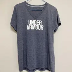 UNDER ARMOUR ダークグレー Vネック Tシャツ XL