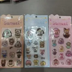 Samuel 立体シール 3枚セット