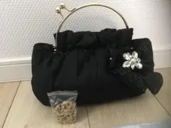 結婚式バッグ黒