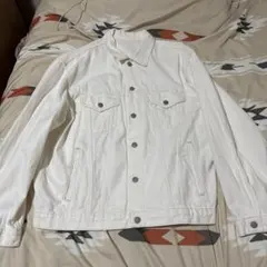 ホワイト デニムジャケット　SWAG