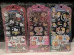 キティ　日焼けキティ　キキララ　ドロップジェリーシール　3点セット