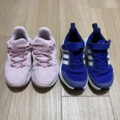 ★週末値下げ！美品！ナイキ ＆ アディダス　スニーカー17.0cm 2足セット