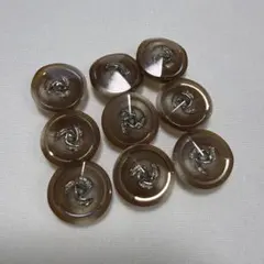 昭和　レトロ　ボタン　1.3cm 9個　おまとめ販売