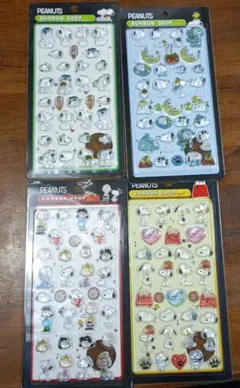 PEANUTS シール スヌーピーシール スヌーピーぼんぼんドロップシール　4枚