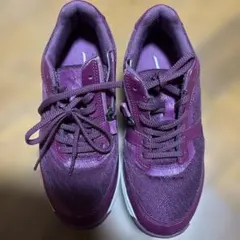 ミズノ　ウェーブ　24センチ　パープル