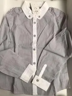 【新品未使用品】コムサイズム　130cm ストライプシャツ