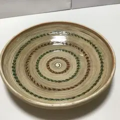 美品！刻印有り・トランシルバニア 装飾皿 （ルーマニア製）花柄 金彩 アンティーク トランシルヴァニア 手描き陶器プレート - 19世紀