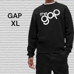 《GAP》リラックスフィット GAPロゴ クルーネック スウェットシャツ XLのサムネイル
