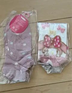 Sanrio マイメロ ピンク ドット 柄 ソックスのサムネイル