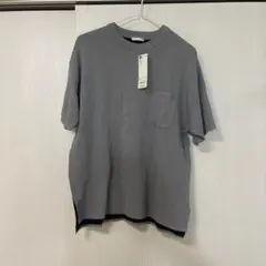 【GU】【新品】グレー 半袖 ビックセーターMENS