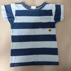BREEZE ボーダー ポケット Tシャツ スマイルワッペン110のサムネイル