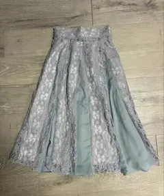 【美品】MAJESTIC LEGON 青 フレアスカート ロング Sサイズのサムネイル