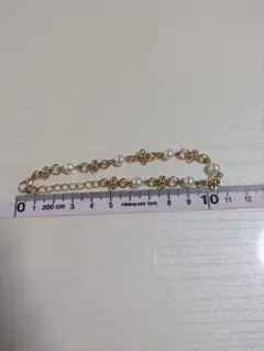 金色パール装飾ブレスレット