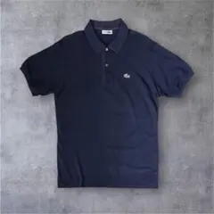 80'S CHEMISE LACOSTE ポロシャツ ネイビー フランス製のサムネイル