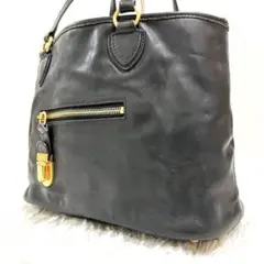 美品★マークジェイコブス　レザー　トートバック　底鋲　ゴールド金具　ブラック