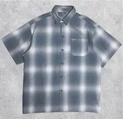 00s CalTop USA製 オンブレ チェック シャツ 半袖 ボックスのサムネイル