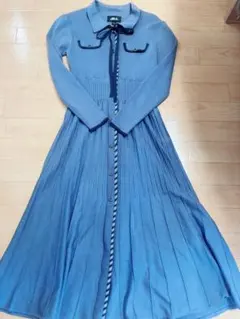 ジルバイジルスチュアート　ステッチカラーニットワンピース