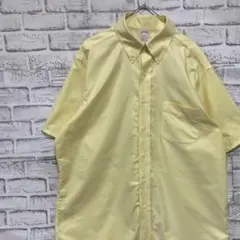 ブルックスブラザーズ半袖シャツ！イエロー　L 0710のサムネイル