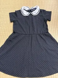 値下げ中　EASTBOY 半袖ワンピース ドット柄 110cmのサムネイル