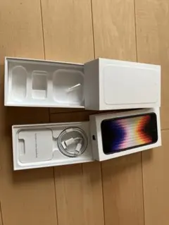 iPhone 空箱 2個 (SE 第3世代 / iPhone 6)純正ケーブル付