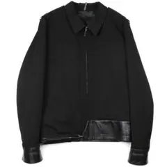 Dior Homme 02aw Leather Detail Jacket