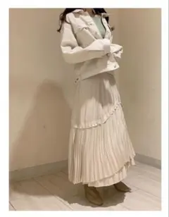 アプワイザーリッシェ ショートデニムシャツ ホワイトS - メルカリ