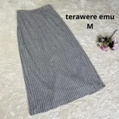 a2350【terawere emu】ギンガムチェック ロングスカート