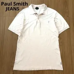 Paul Smith JEANS ポールスミス　半袖　ポロシャツ　薄ピンク　Lのサムネイル