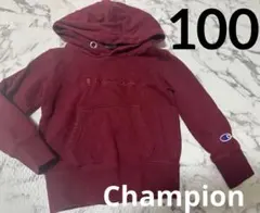 champion 赤　レッド　フード付き トレーナー　100