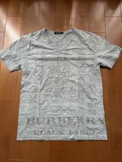 BURBERRY BLACK LABEL グレー Vネック Tシャツ サイズ2