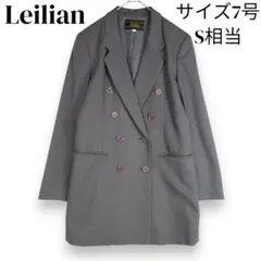 レリアン ダブル テーラードジャケット ピークドラペル ボクシーシルエット 7号