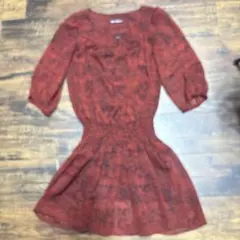 ヒステリックグラマー チュニックワンピ　ドクロ薔薇