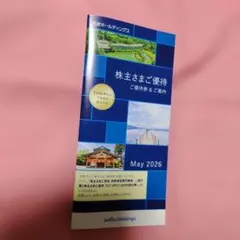 西武ホールディングス　株主優待　1000株以上　有効期限2026.11.30のサムネイル