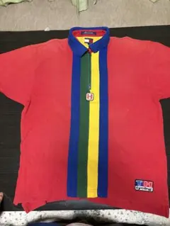 TOMMY HILFIGER ポロシャツ ハーフジップ 古着 90s オールド