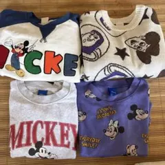 Disney ミッキー トレーナー 4点セット 110cm