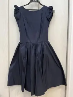 FRAY I.D ノースリーブワンピース ダークネイビー　結婚式　ドレス