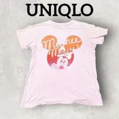 UNIQLO ミニーちゃんTシャツ 半袖Tシャツ Disney (L) ピンク