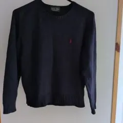 East Boy 　クルーネックニット　紺色　綿100