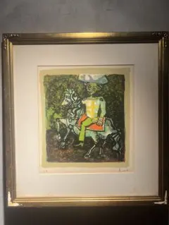 ポール・アイズピリ、ヴェニス、希少画集画、新品高級額、額装付、状態良好 ポール・アイズピリ、ヴェニス、希少画集画、新品高級額、額装付