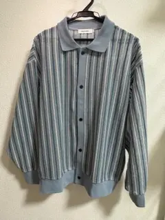 niko and … ストライプニットシャツ M