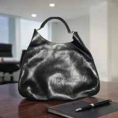 美品 HIROFU ヒロフ 2WAY ワンショルダー ブラック 上質 本革