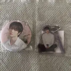 txt ボムギュ ポップアップ　アクリルキーリング　バッジ　セット