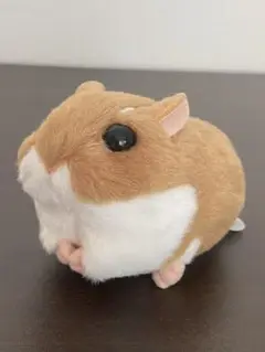 美品 ひっぱるとブルブルする！ ハムスター ぬいぐるみ 三英 ぶるハム グッズ