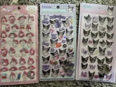 マイメロクロミちゃんぷくぷくシール