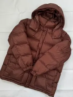 ユニクロ　ダウンフードジャケット　茶色　3XL 311-400510