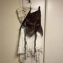 ダンス衣装　オフショル　レーススカート　バブーシュカ　インナーパンツ　KPOP