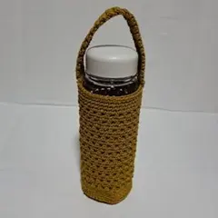 ハンドメイド　カギ編みボトルカバー