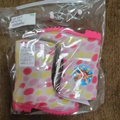 17cm【ラスト1点!!】新品未使用、アンパンマン、レインブーツ、長靴、梅雨、雨