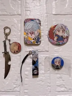 鬼滅の刃 宇髄天元 缶バッジ キーホルダー ストラップ まとめ売り