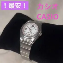 カシオ CASIO WAVECEPTOR 電波ソーラー ピンク シルバー 腕時計のサムネイル